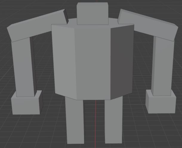 Bejin Bot, modelled in Blender