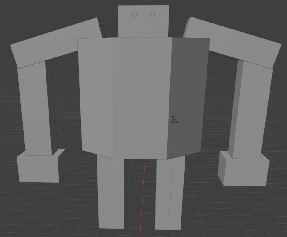 Bejin Bot Front, modelled in Blender