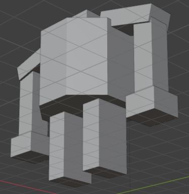 Bejin Bot, modelled in Blender