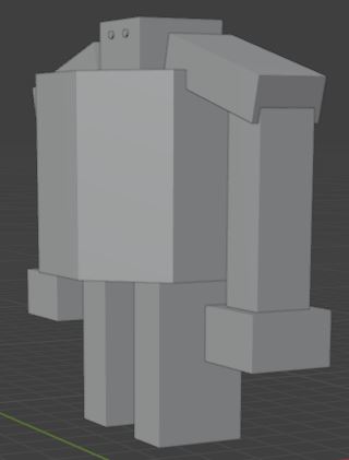 Bejin Bot, modelled in Blender