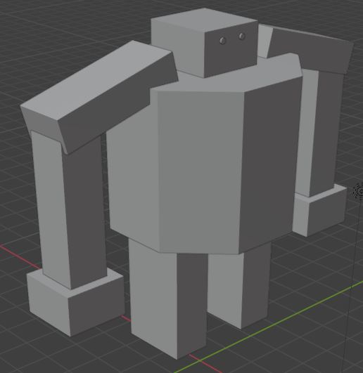 Bejin Bot, modelled in Blender